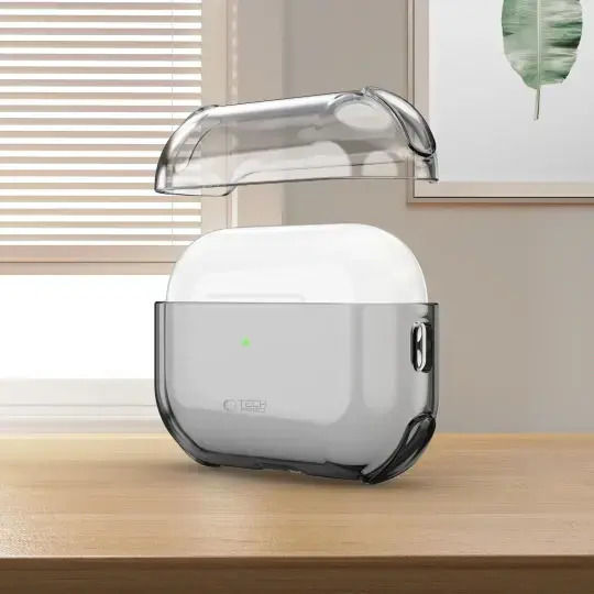 Tech-Protect Bounce Θήκη Σιλικόνης με Γάντζο Ash για Apple AirPods Pro 3