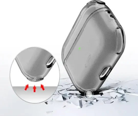 Tech-Protect Bounce Θήκη Σιλικόνης με Γάντζο Ash για Apple AirPods Pro 3