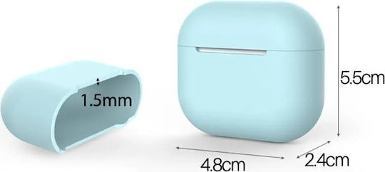 Hurtel Soft Θήκη Σιλικόνης Dark Blue για Apple AirPods 3