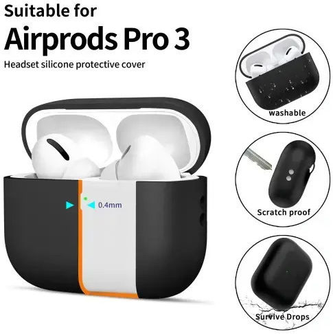 Tech-Protect Silicone Hülle Silikon in Braun Farbe für Apple AirPods Pro 3