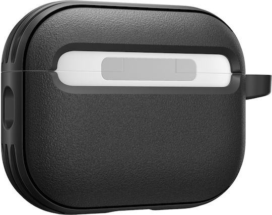 Spigen Vault Case Silicone with Hook in Black color for Apple AirPods Pro 3