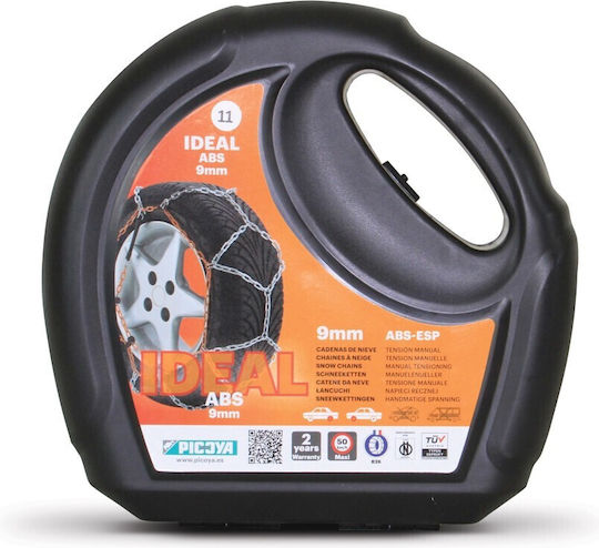 Picoya Ideal 9 No30 Anti-slip Chains Thickness 9mm Passenger Car 2pcs