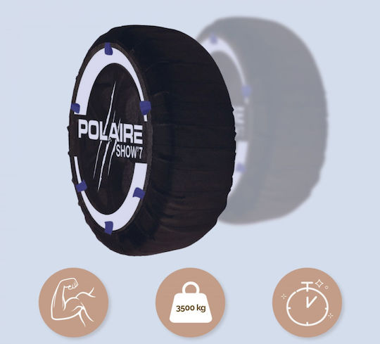 Polaire Show 7 S54 Αντιολισθητικές Χιονοκουβέρτες Επιβατικού Αυτοκινήτου 2τμχ