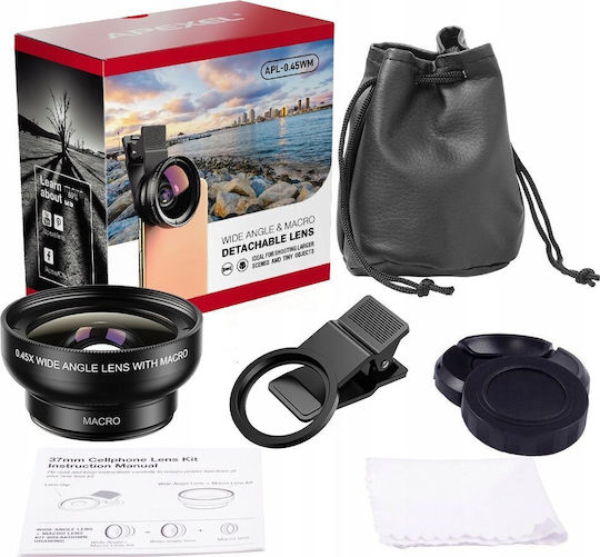 Apexel Phone Camera Lens Set Filter / Macro / Wide Angle 12.5x