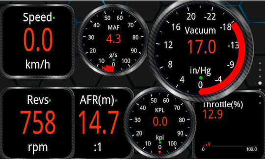 Диагностичен инструмент за автомобили ELM 327 OBD 2 с Bluetooth Съвместим с Android