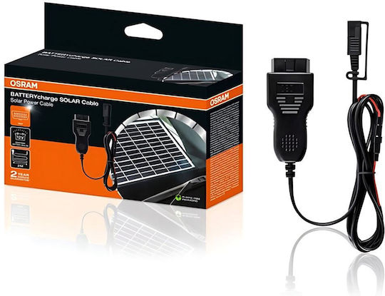 OBDII Connection Cable Solar Car Battery Maintainer Charger Osram Ospobd