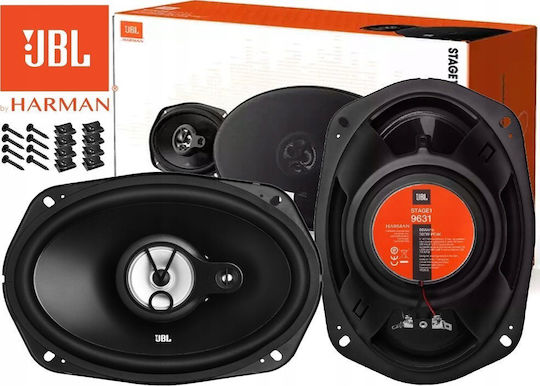 Stage1 9631 Jbl 6”x9” 3-way Oval Speakers 60w Rms