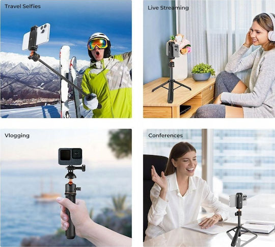 Selfie Stick Kf Stick Selfie Stick Tripod 60cm 4in1 Phone Smartphone 1/4 Gopro + Remote Controller/kf09.135