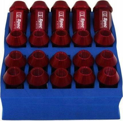 D1spec Forged Car Lug Nuts D1spec Alu 12x1.25 Red