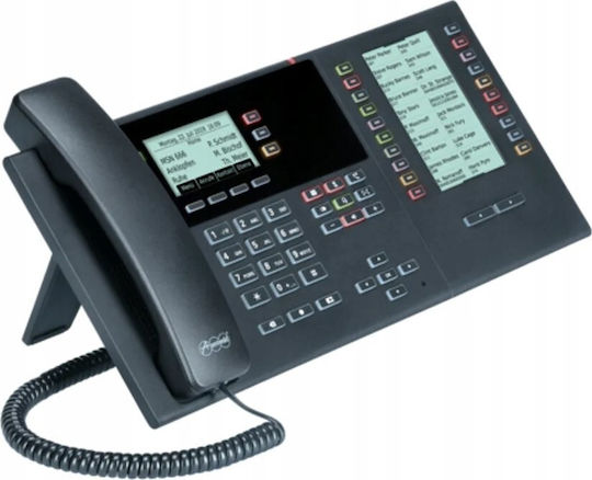 Auerswald COMfortel D-210 Verkabelt IP-Telefon mit 3 Linien in Schwarz
