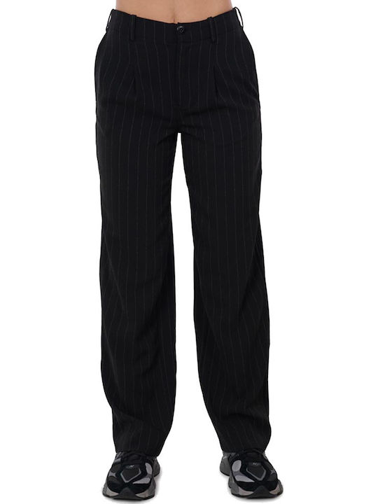 Damen Stoff Hose Schwarz