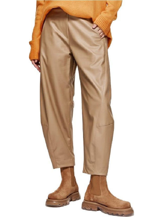Damen Stoff Hose Beige