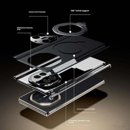 Sulada Back Cover Δερμάτινο Καφέ (Huawei Mate XT Ultimate 5G)