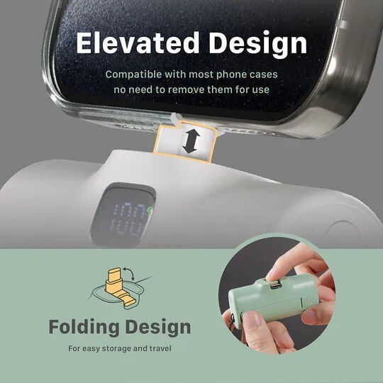 Adam Gravity F5C USB-C Power Bank 5000mAh 20W Green