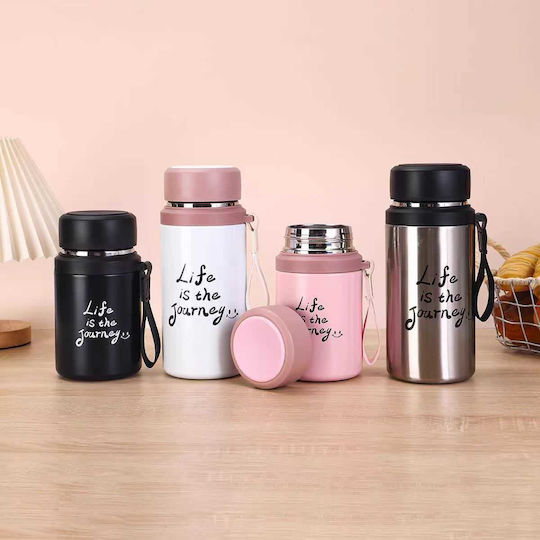 Thermos Bottle Stainless Steel / Plastic 800ml White