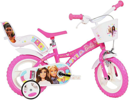Dino Bikes Barbie 12 Zoll Kinderfahrrad Stadt Rosa