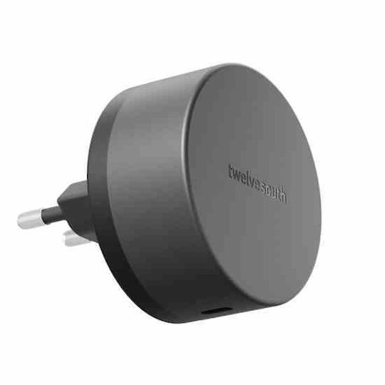 Twelve South Безжично зарядно Qi2 с USB-C порт 35W Power Delivery Бял (PowerBug)