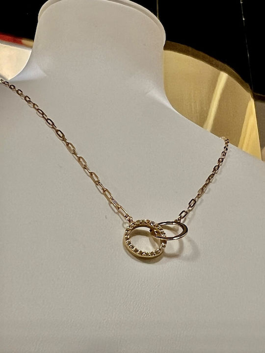 Колие Двойна от Злато 14K