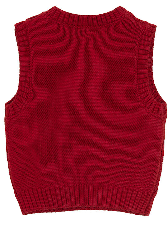 Kids' Vest Sleeveless Red