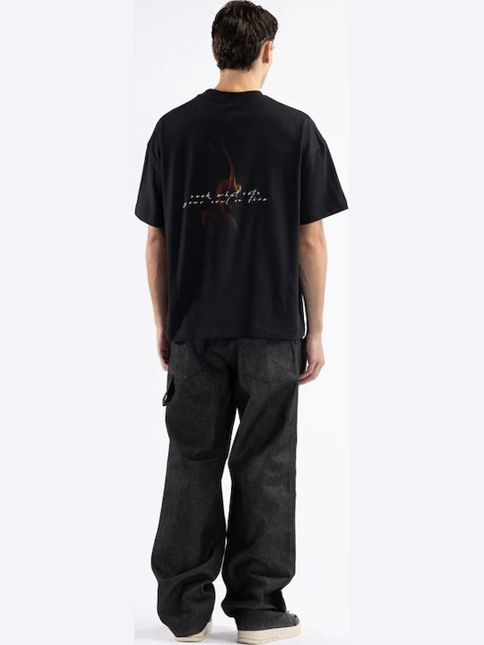 T-shirt Μαύρο