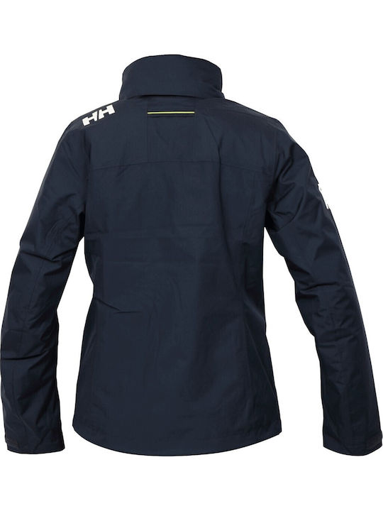 Women's for Hiking Short Lifestyle Jacket for Winter with Hood Blue