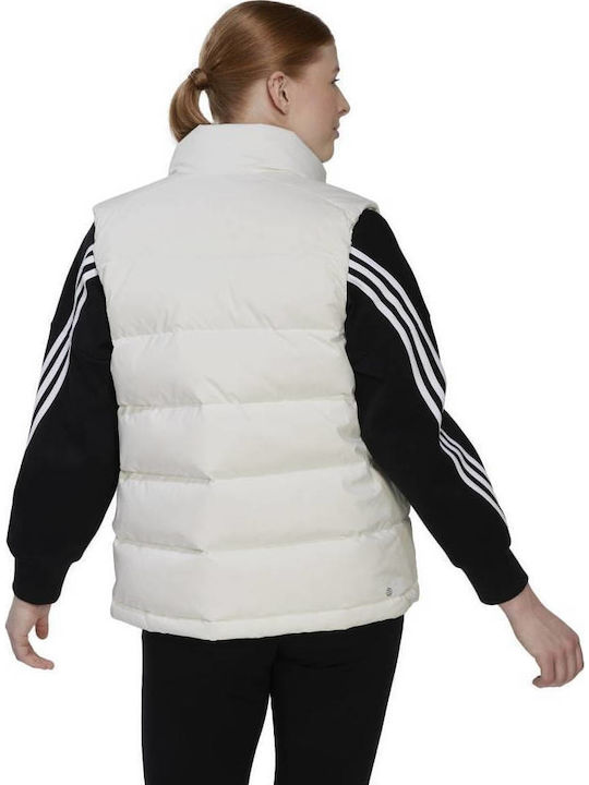 adidas Performance Αμάνικο Μπουφάν Puffer Λευκό