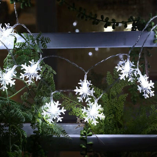 10 Lights LED 1.5m. White Battery in String 1pcs