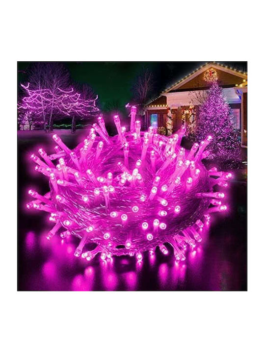 300 Lights LED 30m. Pink in String 1pcs 300 Lights LED 30m. Pink in String 1pcs
