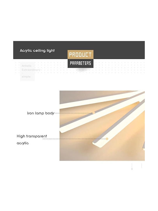 Lightplanet Πλαφονιέρα LED με Τηλεχειριστήριο