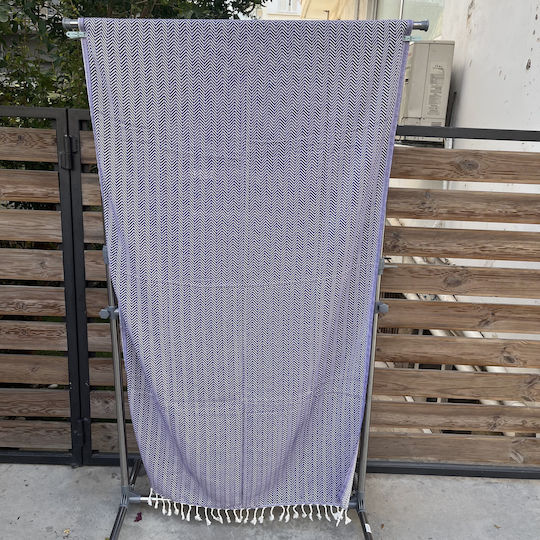 Pestemal Beach Towel Cotton Purple 180x100cm.
