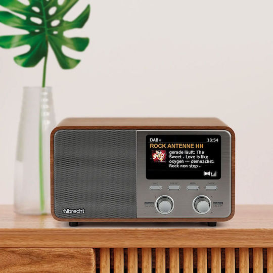 Albrecht DR 760 Cu alimentare la rețea DAB+ cu USB Maro