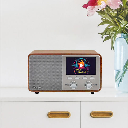 Albrecht DR 760 Cu alimentare la rețea DAB+ cu USB Maro