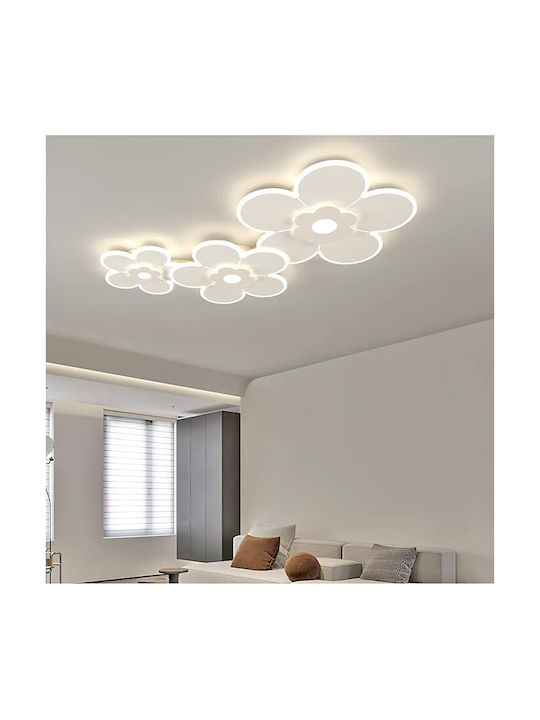 Lightplanet Deckenleuchte Weiß mit Integrierter LED und Fernbedienung