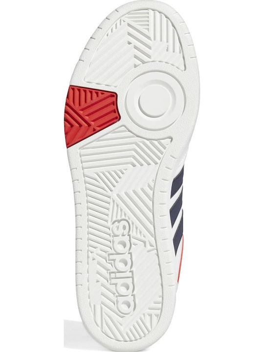 Hoops 3.0 Ανδρικά Sneakers Cloud White / Legend Ink / Vivid Red