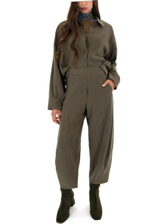 Women's Long Sleeve Shirt Khaki