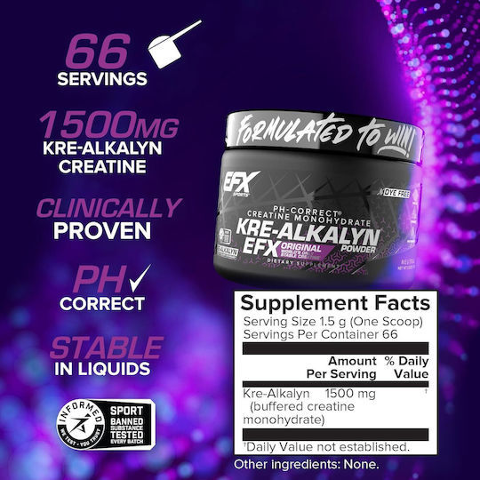 EFX Sports Kre-Alkalyn Unflavoured 100гр