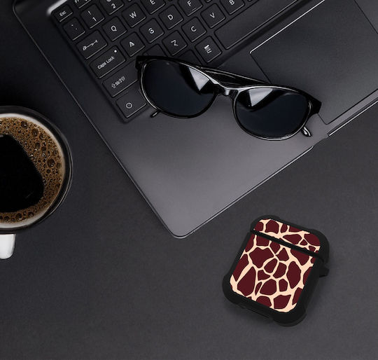 Sonique Animal Print Series Θήκη Σιλικόνης Giraffe 03 για Apple AirPods 1 / AirPods 2