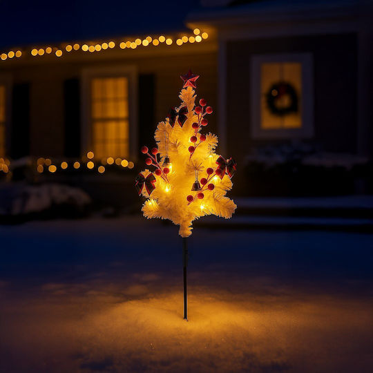 Led Decorativ Arbore de Crăciun cu Lumină LED Țeavă de Grădină 1w Înălțime 75cm Alb