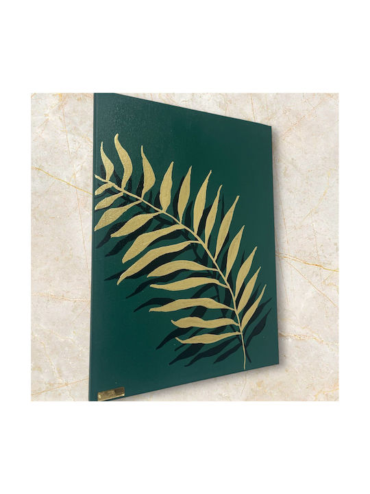 Διακοσμητικός Πίνακας Gold Tropical Leaves