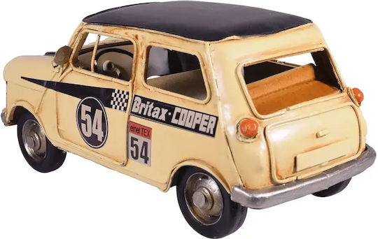 SP Souliotis Antique Decorative Metallic Mini Cooper Car 23cm