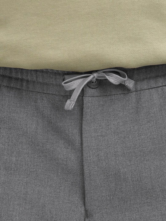 Trousers Elastic in Regular Fit Gray