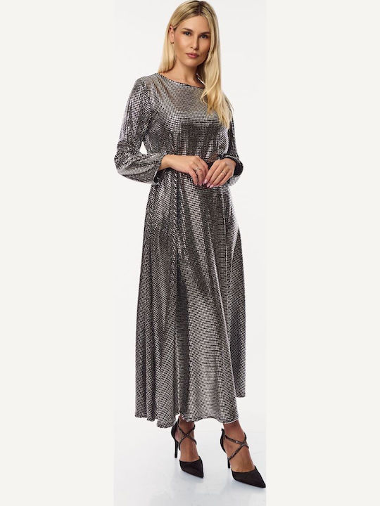 Maxi Abendkleid Silver