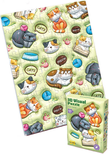Pisicuțe Puzzle 3D 120buc