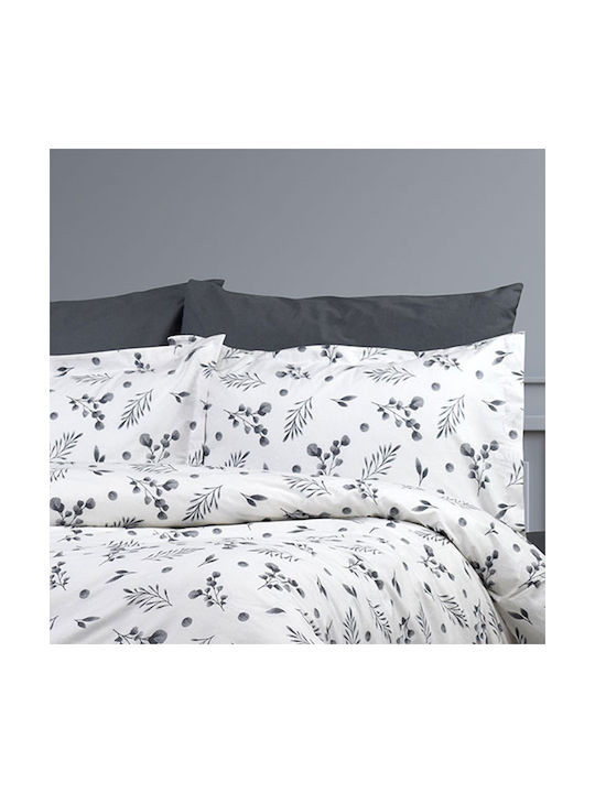 Dimcol Kissenbezug-Set mit Umschlagumschlag Grey 50x70cm.