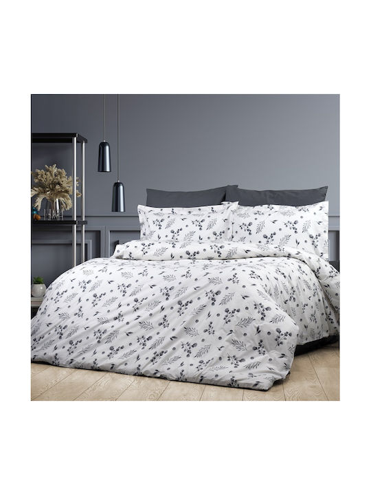 Dimcol Kissenbezug-Set mit Umschlagumschlag Grey 50x70cm.