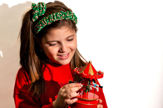 Scrunchie Χριστουγεννιάτικο Ζαχαρωτό Candy Cane Pop Scrunchie