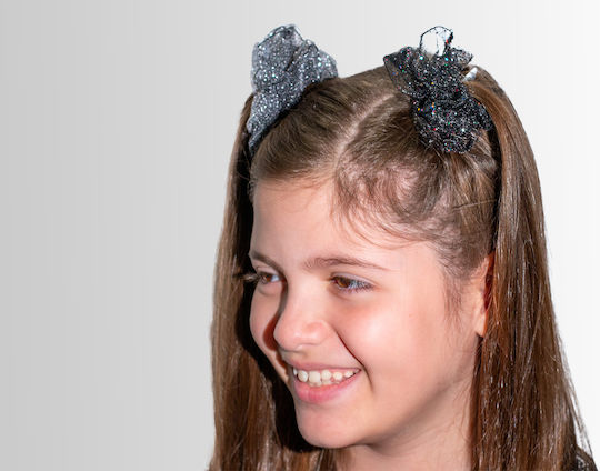 Scrunchie Τούλινο Μαύρο Midnight Spark Scrunchie