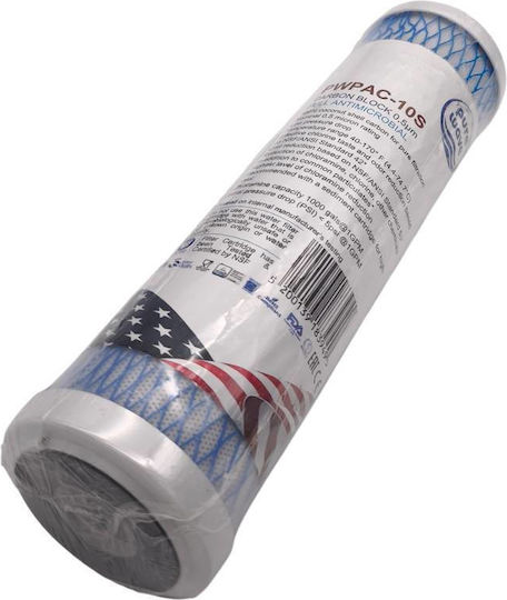 Water Filter Replacement for Faucet made of Activated Carbon 0.5 μm