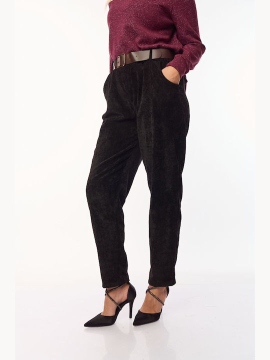 Damen Stoff Hose Black