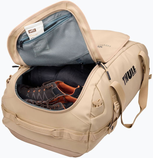 Thule Chasm Σακ Βουαγιάζ Πλάτης 70lt Μπεζ Υφασμάτινο Μ70xΠ31xΥ40εκ.